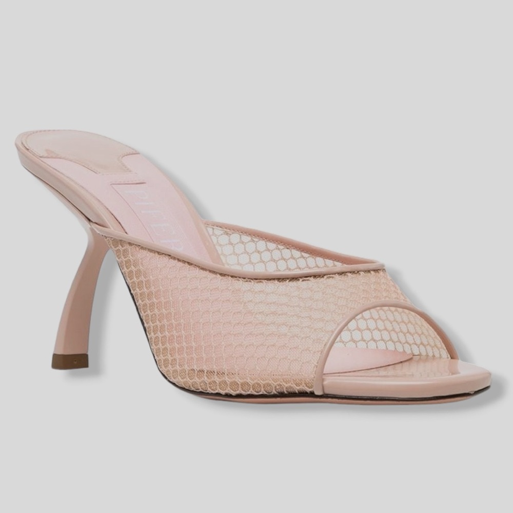 Piferi Women's Tiana 85 Mesh Vegan Mule Slide Sandal Shoes